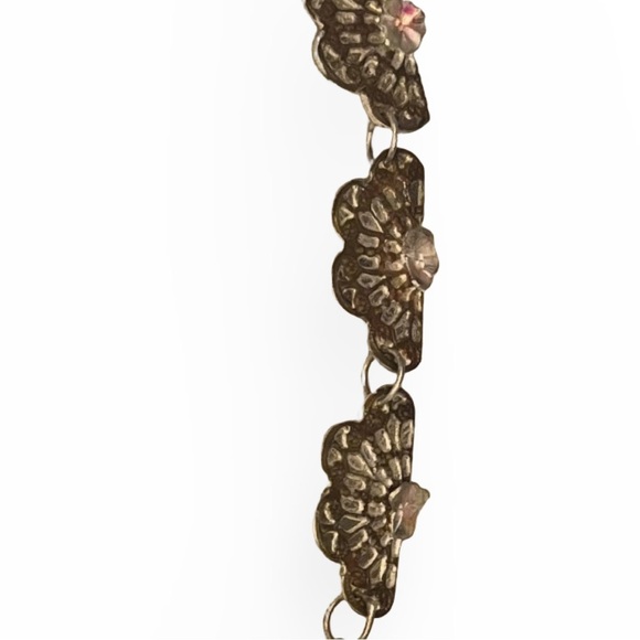 Vintage Artisan Metal Art “Conga Line” Necklace and Earrings Set - Picture 8 of 12